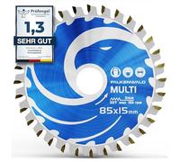 FALKENWALD Disco Sierra Circular 85 x 15 mm - Multiusos Mini | Disco sierra circular mini 85x15 multimaterial - madera, metal y aluminio, orificio 15mm