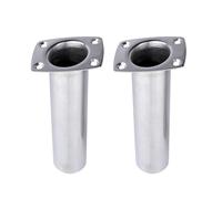 FALKIN Accesorio for Barco, 2 Piezas, Soporte for caña de Pescar for Barco, Soporte for caña de Pescar de Acero Inoxidable 316, Accesorio for Tubo de Aparejos de Pesca de 15° y 90°(15 Degrees)