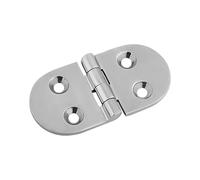 FALKIN Bisagra Plana fundida Pesada de Acero Inoxidable 316, bisagra de Hardware for Barcos de Varios Estilos con 4/5/6 Agujeros(Semicircle 70x40mm)