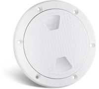 FALKIN Escotilla De Inspección De Barco Redonda ABS De 4/6/8 Pulgadas, Cubierta Desmontable Antideslizante, Accesorio De Escotilla Marina For Cubierta De Yate(4in White)