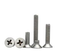 FALKIN GB819 Phillips Countersunk Head Screws, 10# 12#-24 To 3/8-16 UNC UNF, 304 Stainless Steel Fasteners(2I5,10-24 UNC (20Pcs))