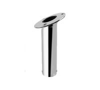 FALKIN Soporte de caña de Pescar de Acero Inoxidable con Tapa, Junta de Tubo Interior, Espejo Pulido, Accesorios for Barcos(30 Degree NO Lid)
