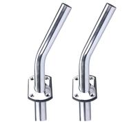 FALKIN Soporte for caña de Pescar de Acero Inoxidable, Soporte for caña de Pescar con Abrazadera en riel, Accesorios de Pesca for Barcos Marinos duraderos, 2 uds.