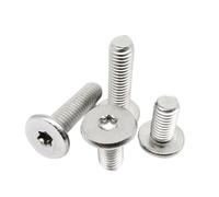 FALKIN Tornillo Torx de seis lóbulos de acero inoxidable 304, tornillo de cabeza de oblea plana ultradelgado y súper bajo, 5/10/50 Uds. M1.6 M2 M2.5 M3 M4 M5 M6 M8(12mm,10pcs M6)