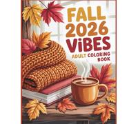 Fall 2026 Vibes Coloring Book for Adult: Cozy Autumn Coloring Pages with Leaves, Coffee, Sweaters, Nature Scenes and Relaxing Fall Designs for Stress Relief and Creative Relaxation