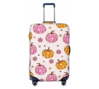 Fall 70s Groovy Hippie 1 Fundas de equipaje de viaje - Fundas protectoras elásticas para maletas 18-32 pulgadas, Negro -, G