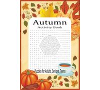 Fall Activity Book: Word Searches and Mazes with a cozy fall vibe/ 6x9 inches/ Gifts for Vacations, Holidays, And Relaxation