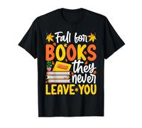 Fall Autumn Reading Coffee Cozy Book Lover Vibes Camiseta