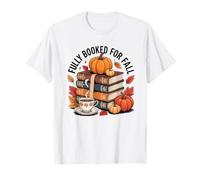 Fall Autumn Reading Cozy Bookworm Aesthetic Camiseta