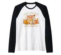 Fall Bibliophile Cozy Readers Book Society tee Camiseta Manga Raglan