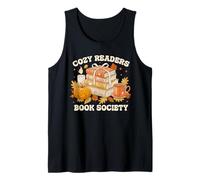 Fall Bibliophile Cozy Readers Book Society tee Camiseta sin Mangas
