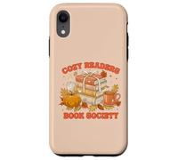 Fall Bibliophile Cozy Readers Book Society tee Carcasa para iPhone XR