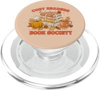 Fall Bibliophile Cozy Readers Book Society tee PopSockets PopGrip para MagSafe
