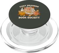 Fall Bibliophile Cozy Readers Book Society tee PopSockets PopGrip para MagSafe