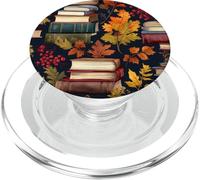 Fall Book Theme Fall Bookish Autumn Books Fall Reading Lover PopSockets PopGrip para MagSafe