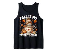 Fall Cat Graphic For Kitten Lover Fall Is My Favorite Color Camiseta sin Mangas