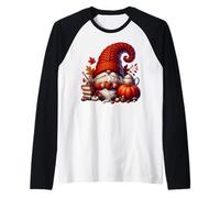 Fall Coffee GNOME Dad For Women Fall Vibes For Coffee Lover Camiseta Manga Raglan