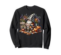 Fall Coffee GNOME Dad In Orange Knitted Blanket For Autumn Sudadera