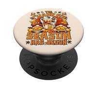 Fall Coffee Pumpkin Spice Latte Thanksgiving Turkey GNOME PopSockets PopGrip Adhesivo