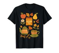 Fall Comforts Cozy Cottage Core Tea y Fall Hygge Design Camiseta