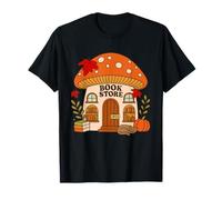 Fall Cozy Cottagecore Mushroom Bookstore - Camiseta para Amantes de los Libros Camiseta