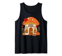 Fall Cozy Cottagecore Mushroom Bookstore - Camiseta para Amantes de los Libros Camiseta sin Mangas