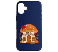 Fall Cozy Cottagecore Mushroom Bookstore - Camiseta para Amantes de los Libros Carcasa para iPhone 16 Plus