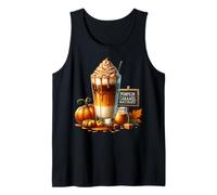 Fall Drinking Glasses Pumpkin Spice Caramel Macchiato Coffee Camiseta sin Mangas