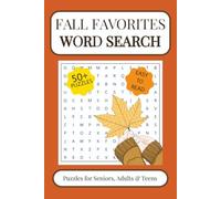 Fall Favorites Word Search Puzzle Book: Word Searches with Easy to Read Print about Fall, Autumn, Harvest and More | 6x9 inches, 110 pages | 50+ Puzzles...Gifts for Vacations, Holidays and Free Time