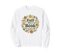 Fall For A Book Autumn Reading Teacher Graphic Sudadera