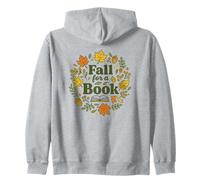 Fall For A Book Autumn Reading Teacher Graphic Sudadera con Capucha