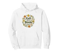Fall For A Book Autumn Reading Teacher Graphic Sudadera con Capucha