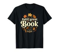 Fall For A Great Book Autumn Reading Graphic Camiseta