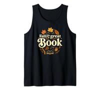 Fall For A Great Book Autumn Reading Graphic Camiseta sin Mangas