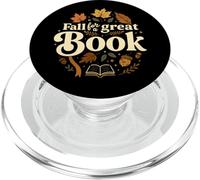 Fall For A Great Book Autumn Reading Graphic PopSockets PopGrip para MagSafe