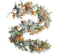 Fall Garland - Autumn Harvest Garland Decoration with Pumpkins
