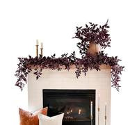 Fall Garlands - 180cm Artificial Autumn Leaves Mantle Decor | Fall Garlands - 180cm Artificial Leaves Thanksgiving Mantle Decor For Fireplace Party Home Patio Garden Yard