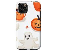 Fall Ghost Pumpkin with Coffee Mugs Halloween Ghosts Coffee Carcasa para iPhone 11 Pro