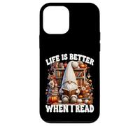 Fall GNOME For Book Lover Teacher Life Is Better When I Read Carcasa para iPhone 12 Mini