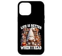 Fall GNOME For Book Lover Teacher Life Is Better When I Read Carcasa para iPhone 12 Pro MAX