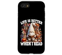 Fall GNOME For Book Lover Teacher Life Is Better When I Read Carcasa para iPhone SE (2020) / 7/8
