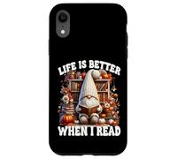 Fall GNOME For Book Lover Teacher Life Is Better When I Read Carcasa para iPhone XR