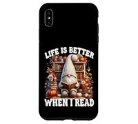 Fall GNOME For Book Lover Teacher Life Is Better When I Read Carcasa para iPhone XS MAX