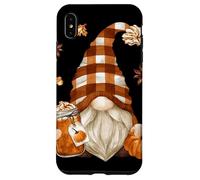 Fall GNOME In Autumn Buffalo Plaid Who Loves Pumpkin Spice Carcasa para iPhone XS MAX