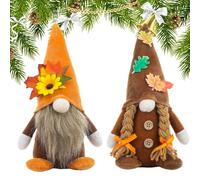 Fall Gnomes Decor -Autumn Gonk Gnomes Plush | Thanksgiving Decor GNOME Plush with Sunflower | Dwarf Ornament, Collectible Bearded Old Man Doll For Dormitory Holiday School Apartment Offices Desktop