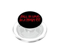 Fall In Love In A Mosh Pit Parodia Heavy Metal Retro Humor PopSockets PopGrip para MagSafe