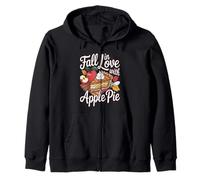 Fall In Love with Apple Pie Autumn Dessert Sudadera con Capucha
