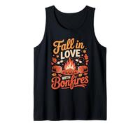 Fall In Love with Bonfires Cozy Vibes Camiseta sin Mangas