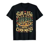 Fall In Love with Corn Mazes Autumn Harvest Fun Camiseta