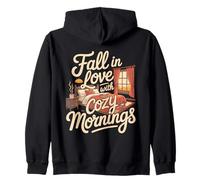 Fall In Love with Cozy Mornings Autumn Bedroom Scene Sudadera con Capucha